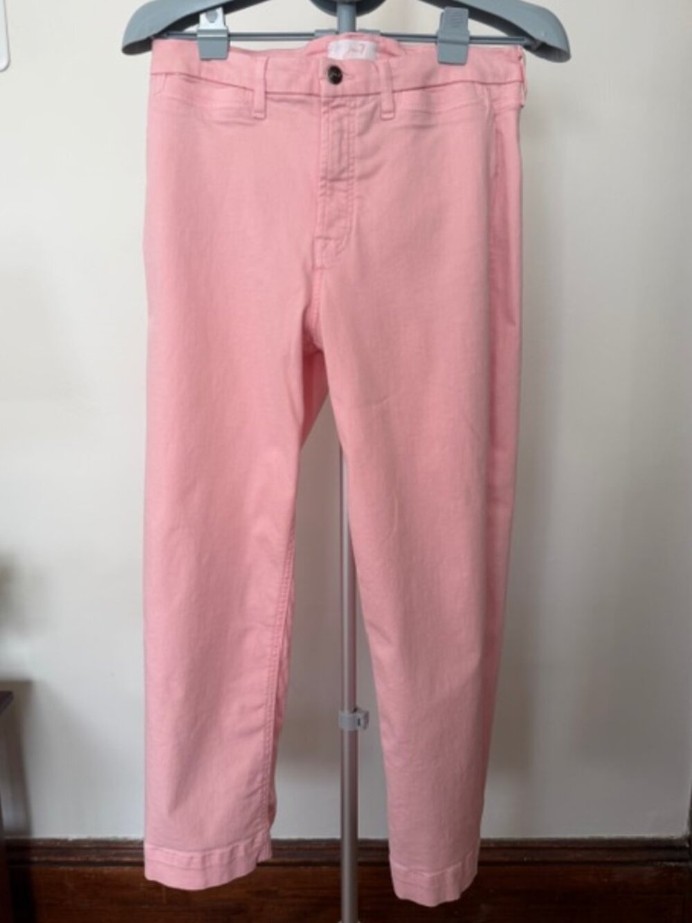 JEN7 Cropped Wide Leg Pants Pink Size 10 Like New